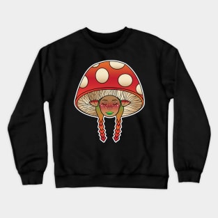 Mushroom Girl Crewneck Sweatshirt